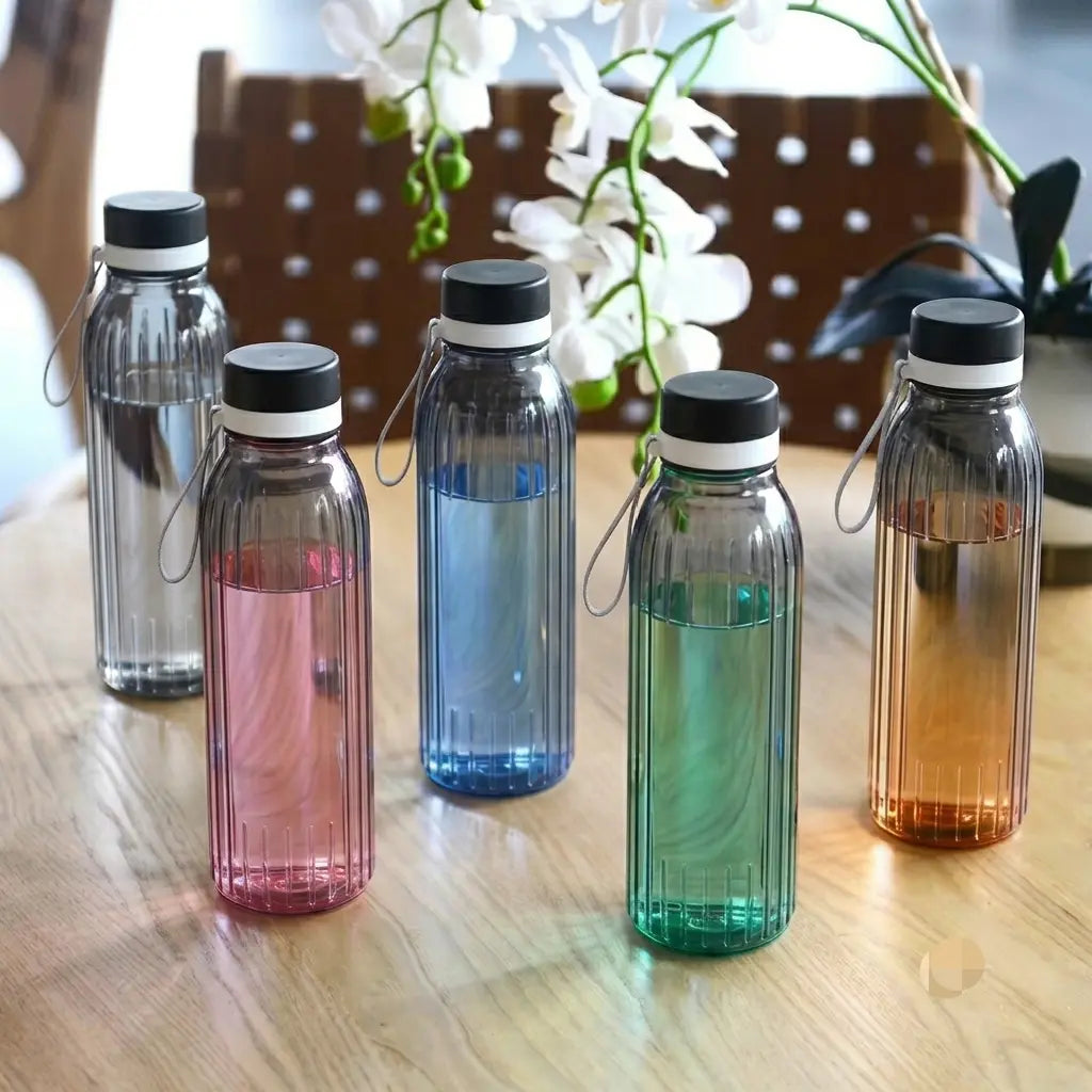 Minimalist Ribbed Sports Bottle