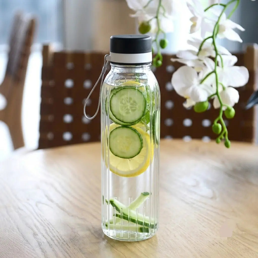 Minimalist Ribbed Sports Bottle