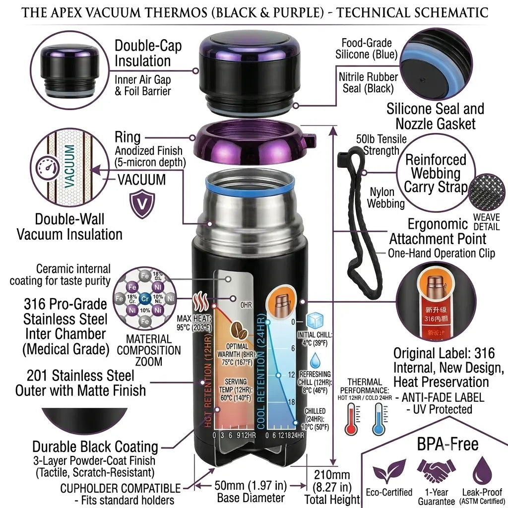 Essential 316 Stainless Steel Flask