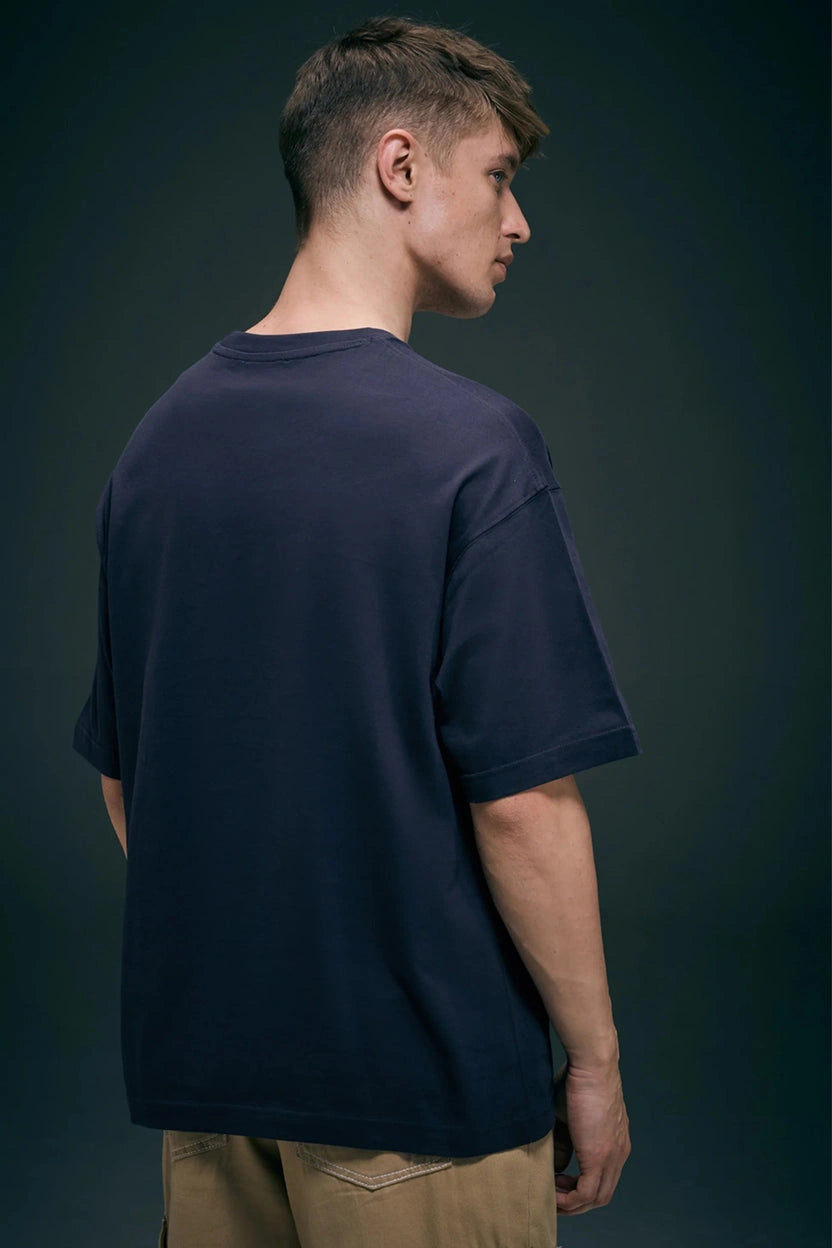 Trip Teal Oversized Drop Shoulder