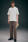 White Oversized Drop Shoulder