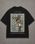 Black Midnight Print Vincent Oversized Tee